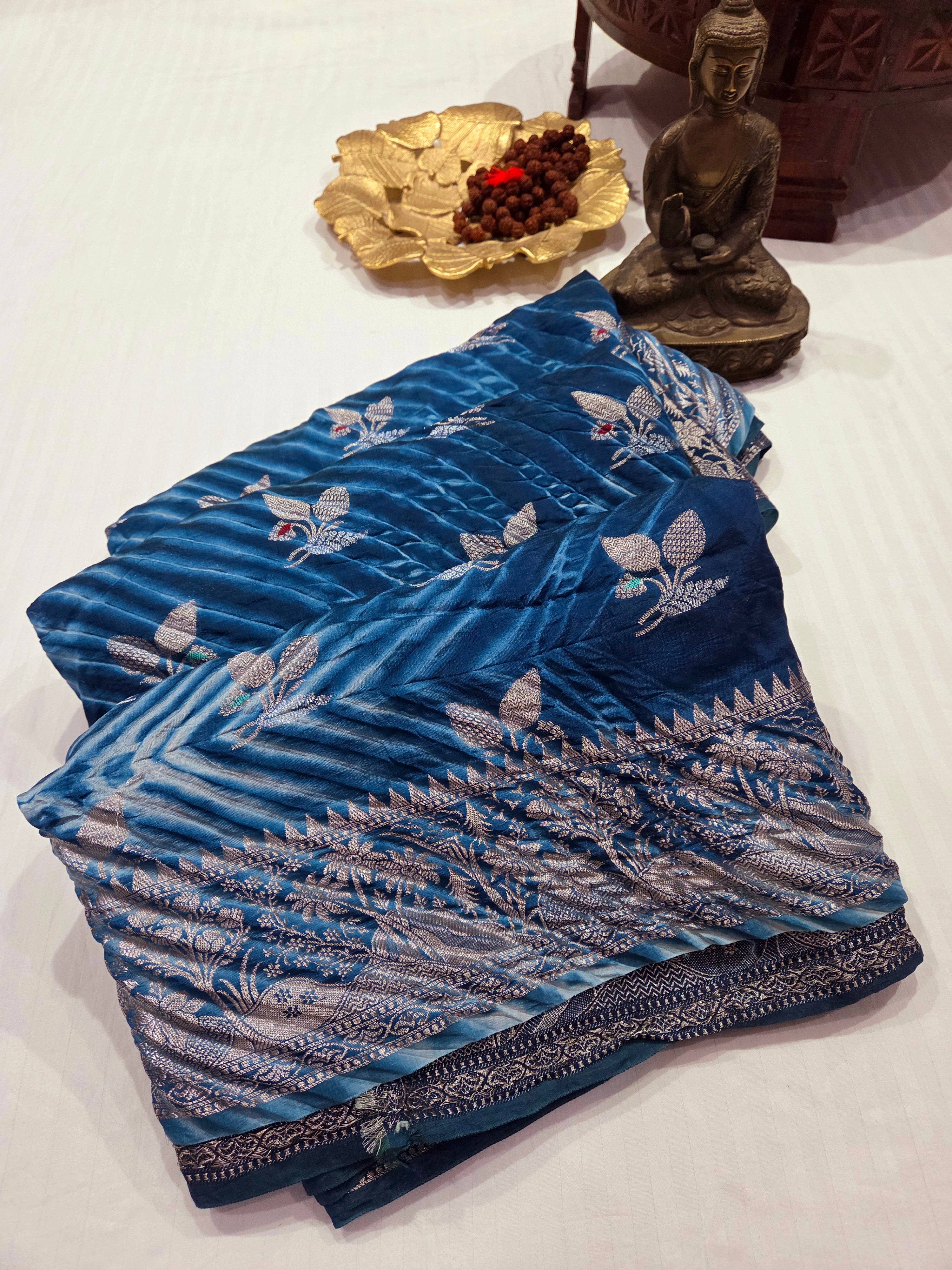 Banarasi Pure Silk Sibori