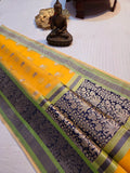 Handloom banarasi Harkai Soft Organja Silk Saree