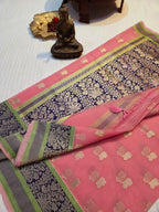 Handloom banarasi Harkai Soft Organja Silk Saree