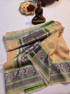 Handloom banarasi Harkai Soft Organja Silk Saree