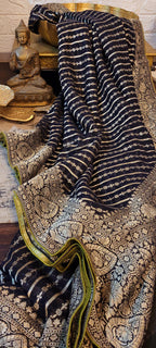 Handloom Banarasi Pure Khaddi Jeorjets Saree