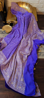 Handloom Banarasi Pure Khaddi Jeorjets Saree