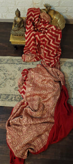 Handloom Banarasi Pure Khaddi Jeorjets Saree