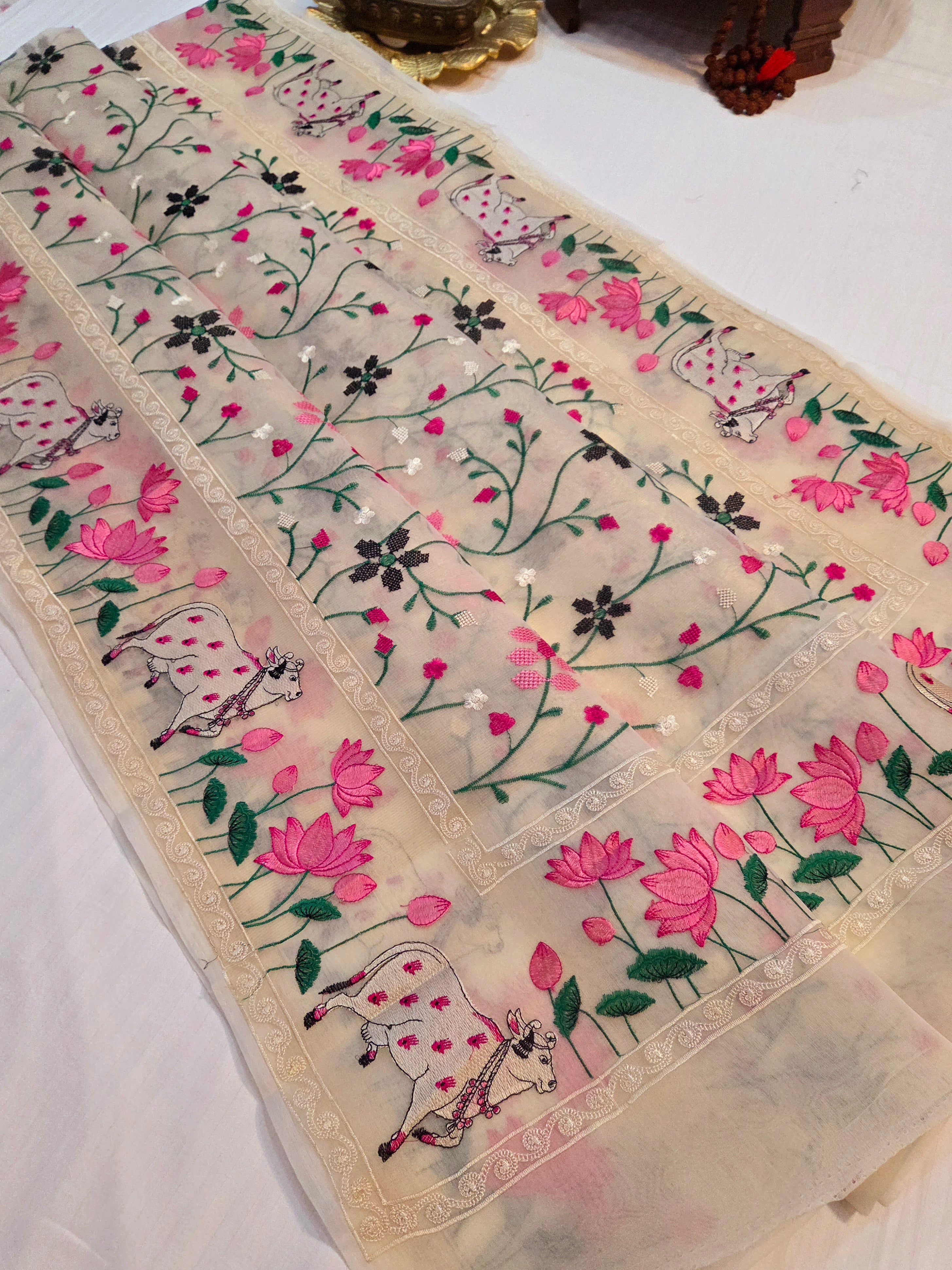 Pichwai Banarasi Embroidery