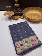 Handloom Banarasi Crepe Silk Saree