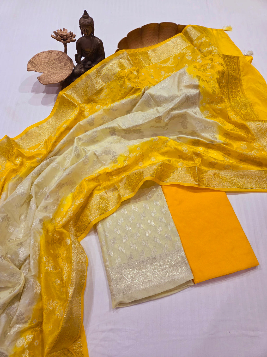 Banarasi Bhandej Dupatta Suit