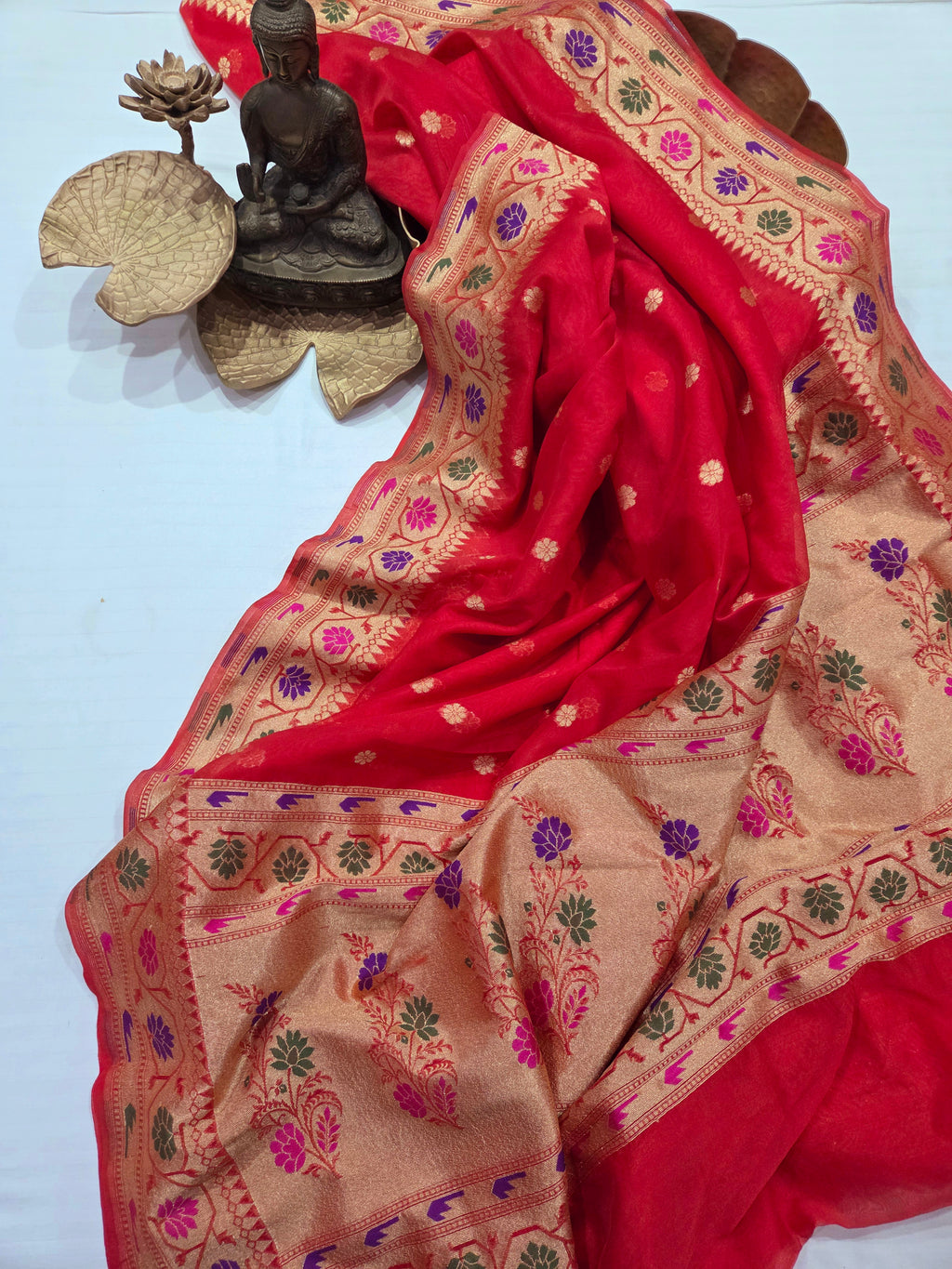 Handloom Banarasi Crape Silk Saree