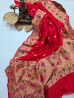 Handloom Banarasi Crape Silk Saree