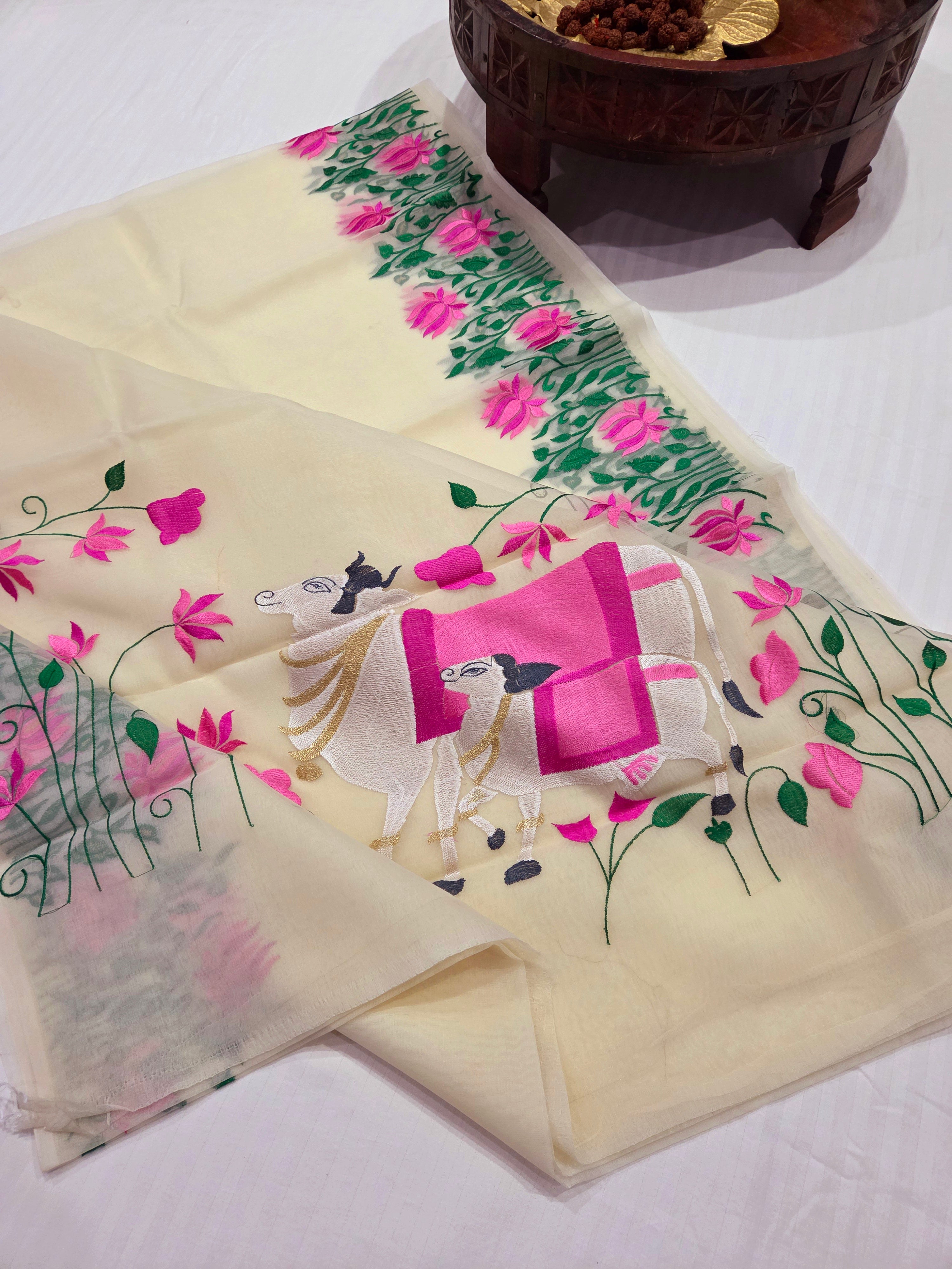 Banarasi Saree With Embroidery