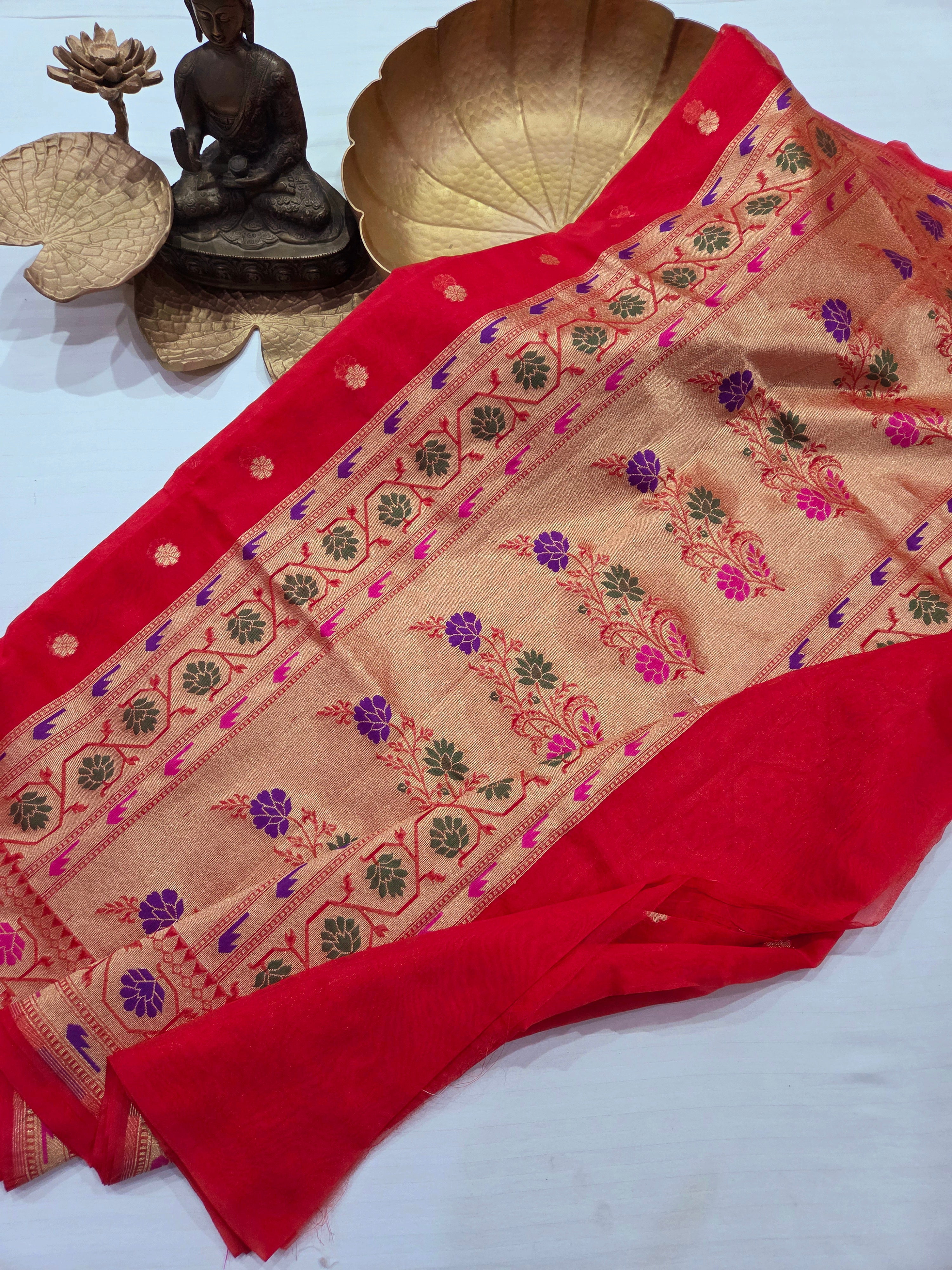 Handloom Banarasi Crape Silk Saree