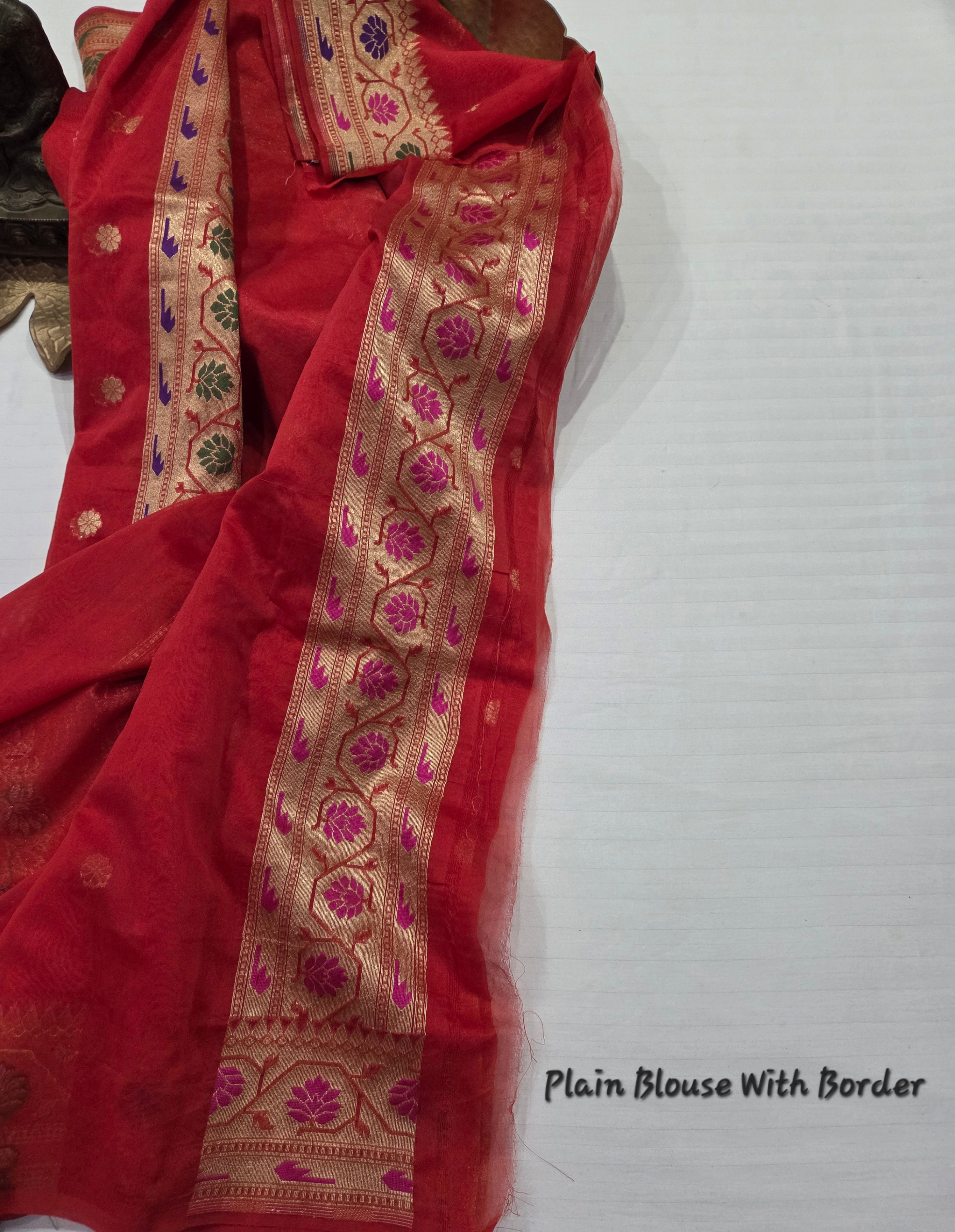 Handloom Banarasi Crape Silk Saree