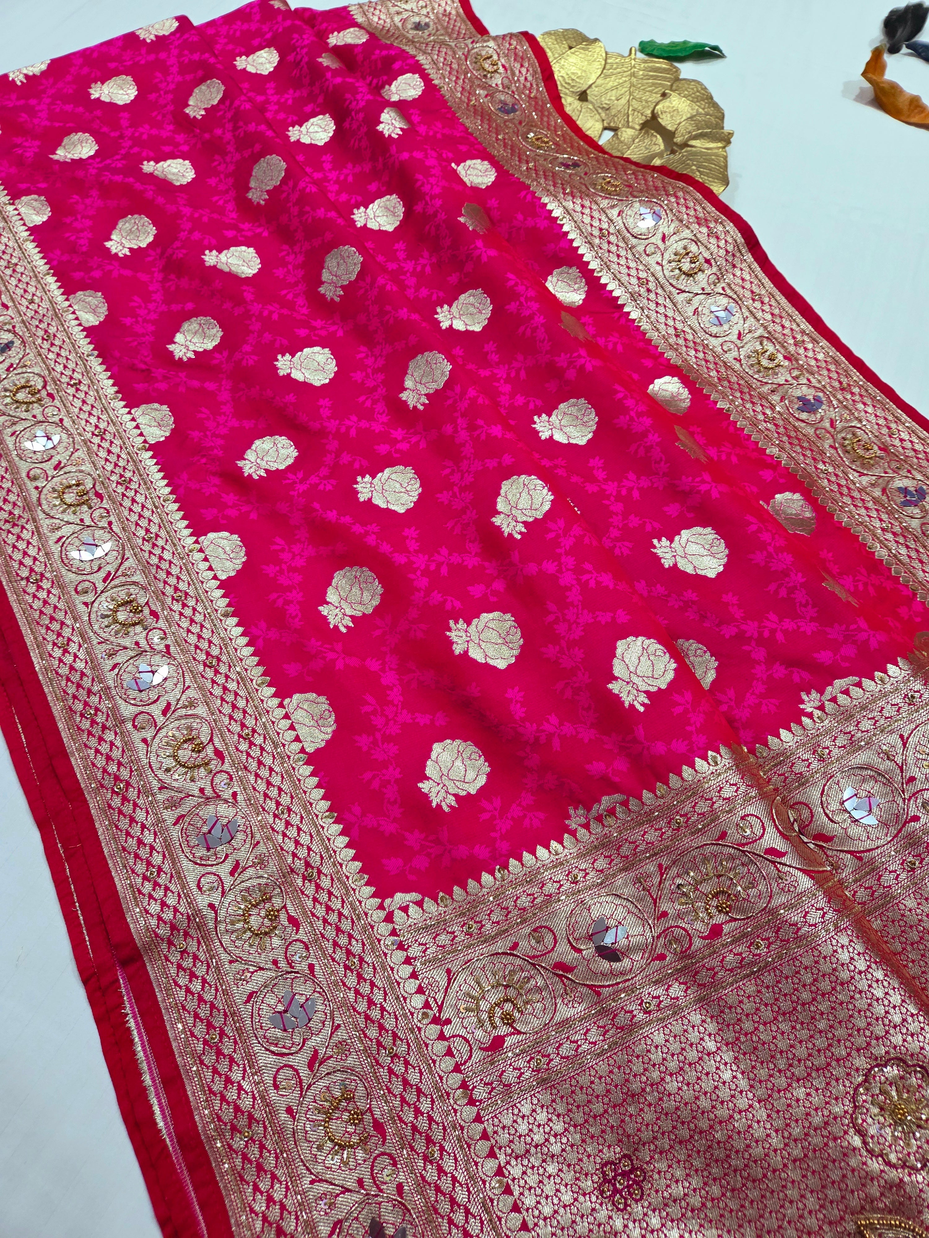 Banarasi Mushroo Silk Saree