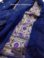 Handloom Banarasi Crepe Silk Saree
