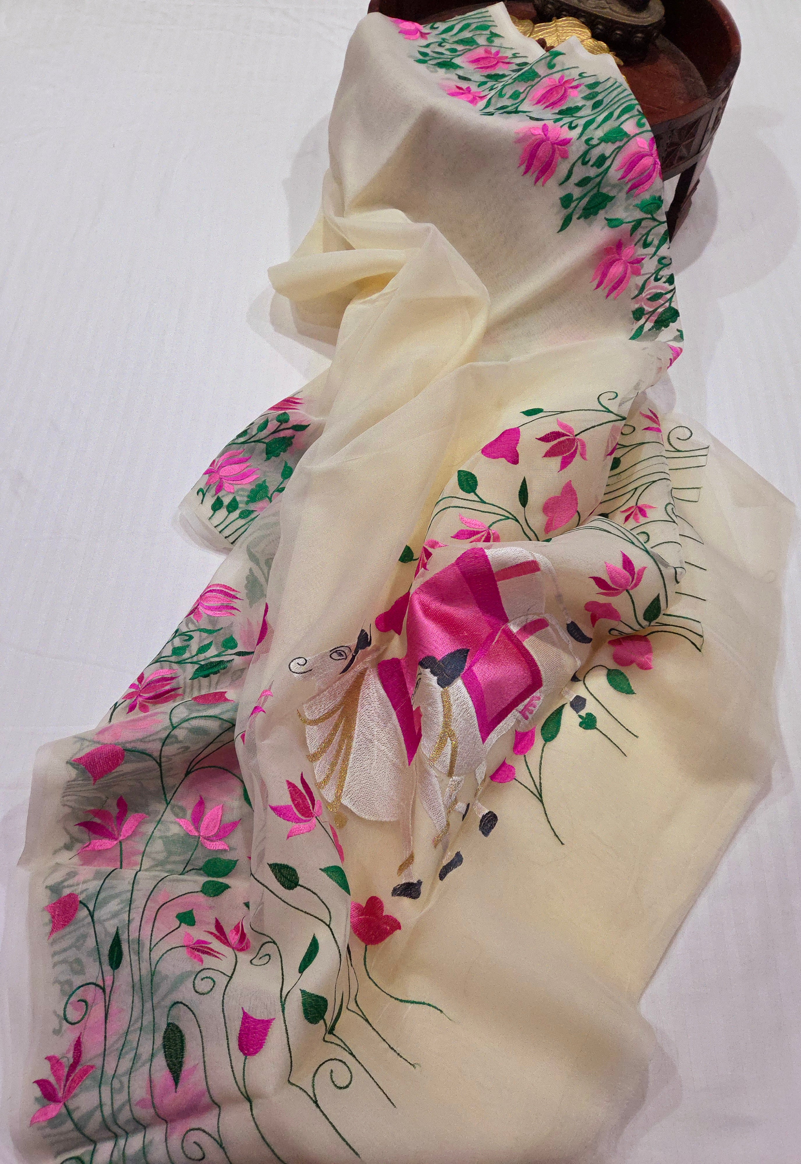Banarasi Saree With Embroidery