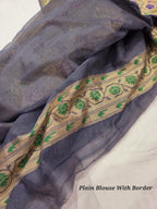 Handloom Banarasi Crepe Silk Saree