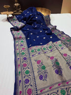Handloom Banarasi Crepe Silk Saree