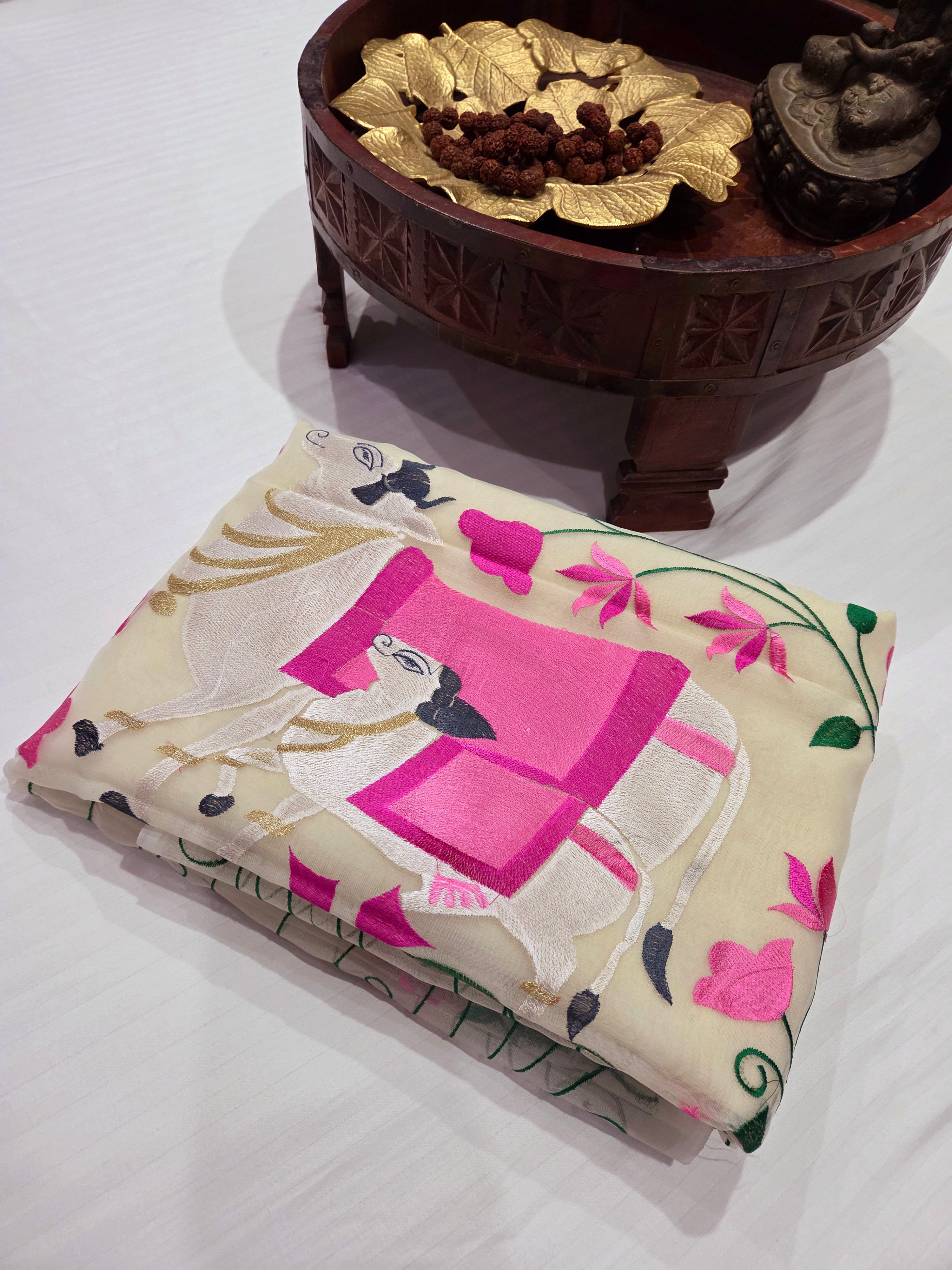 Banarasi Saree With Embroidery
