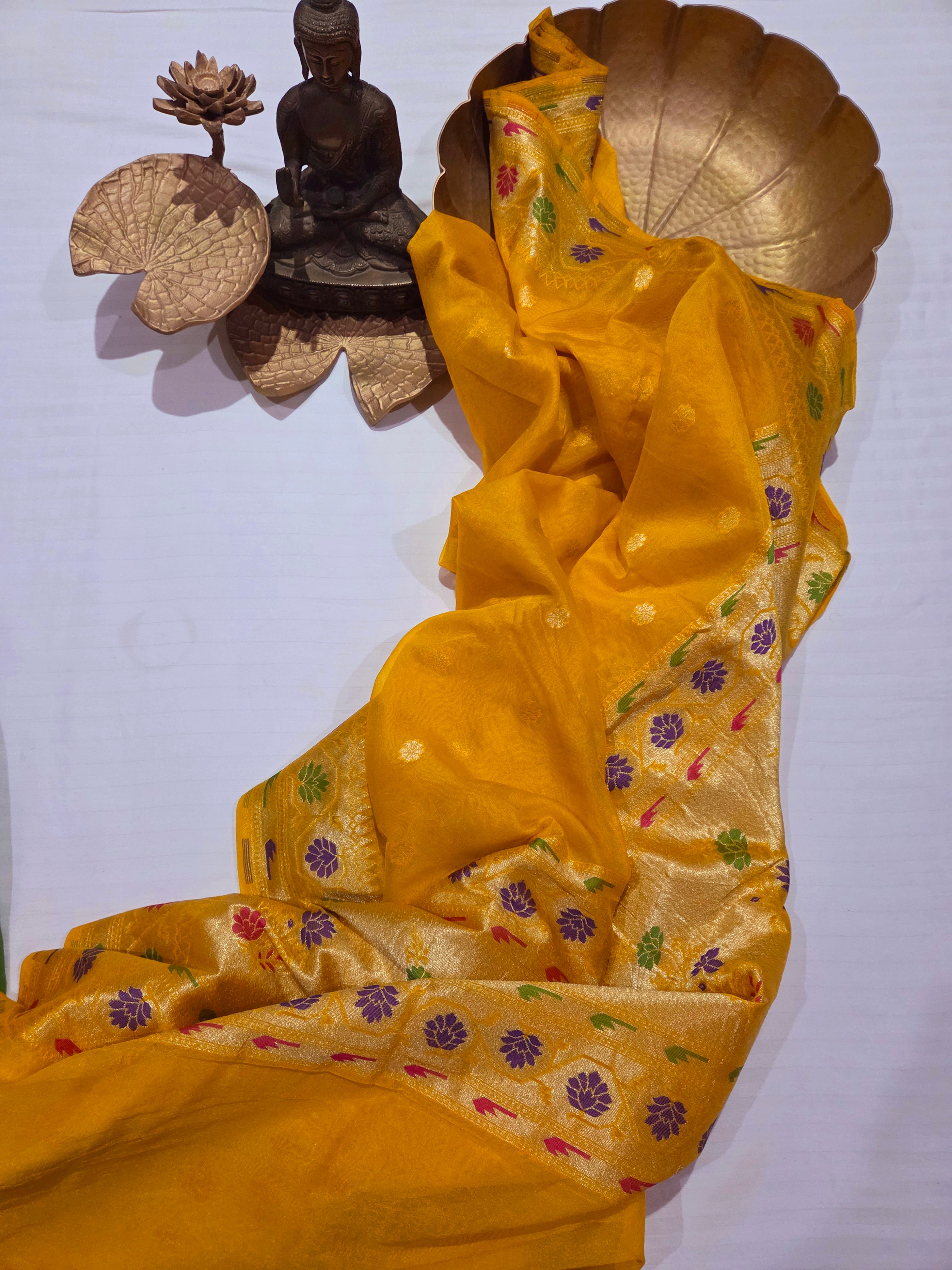Handloom Banarasi Crape Silk Saree