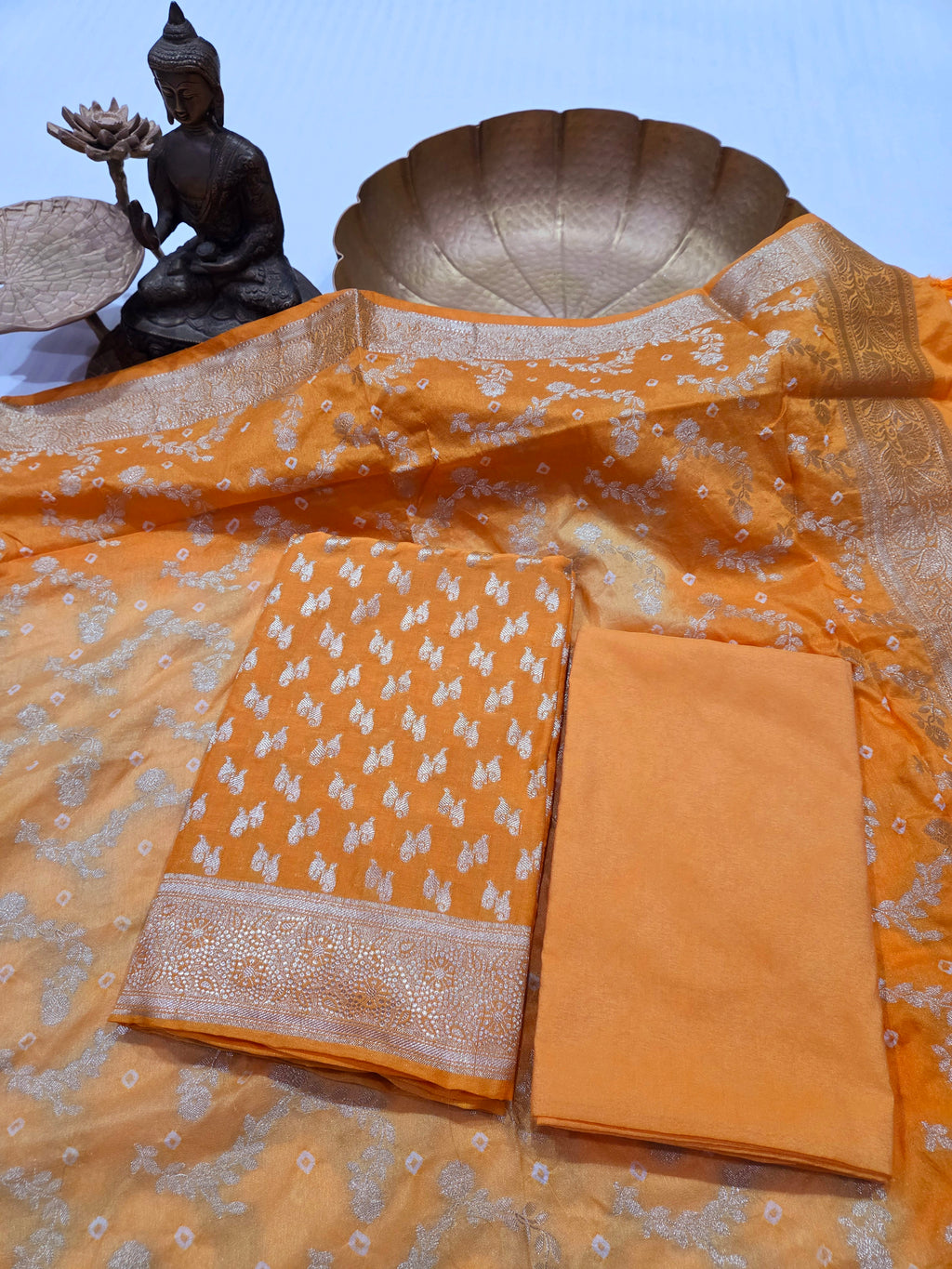 Banarasi Bhandej Dupatta Suit