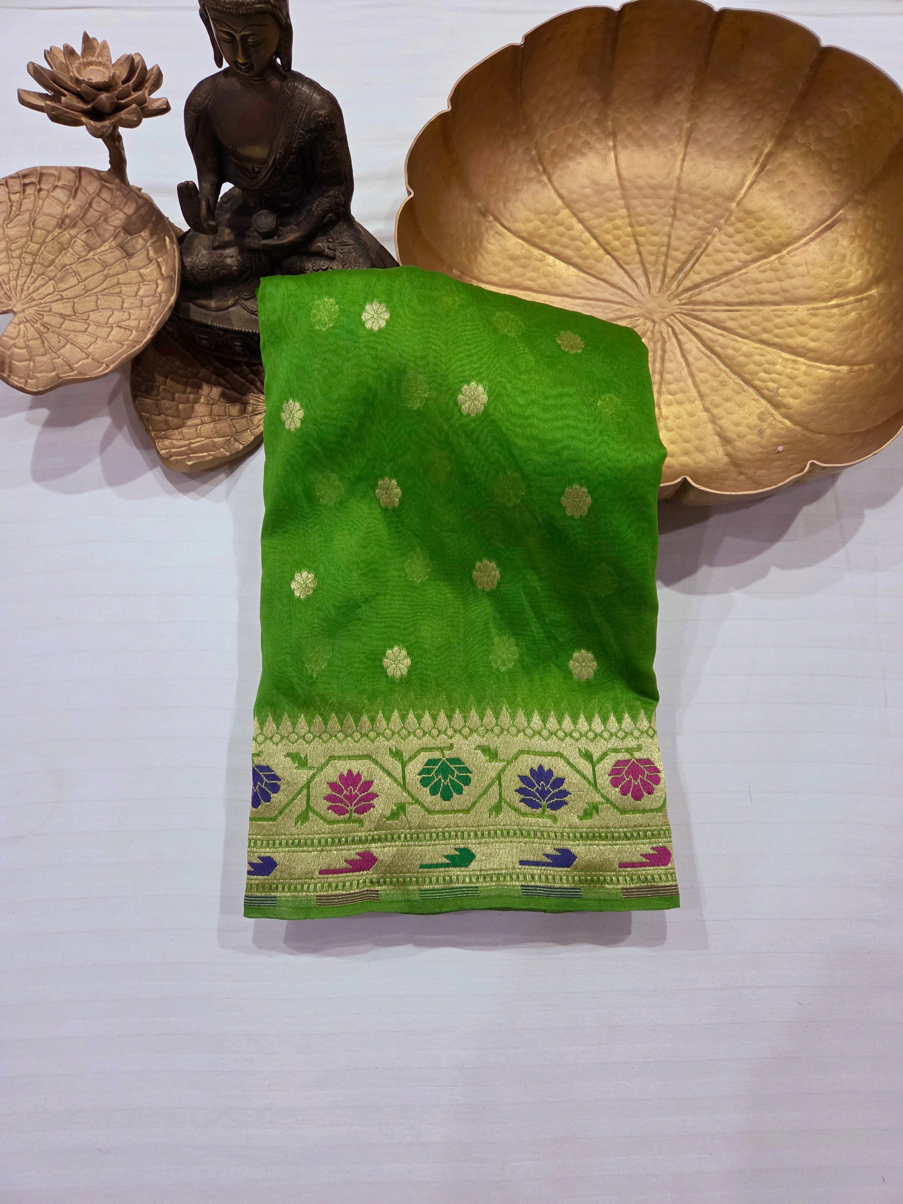 Handloom Banarasi Crape Silk Saree