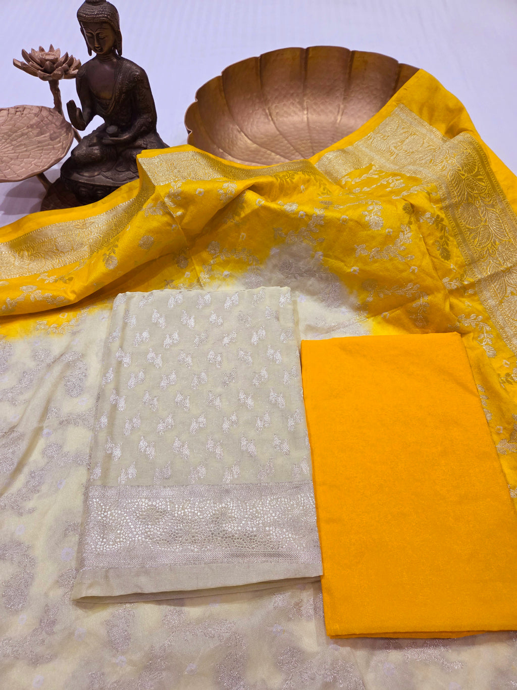 Banarasi Bhandej Dupatta Suit