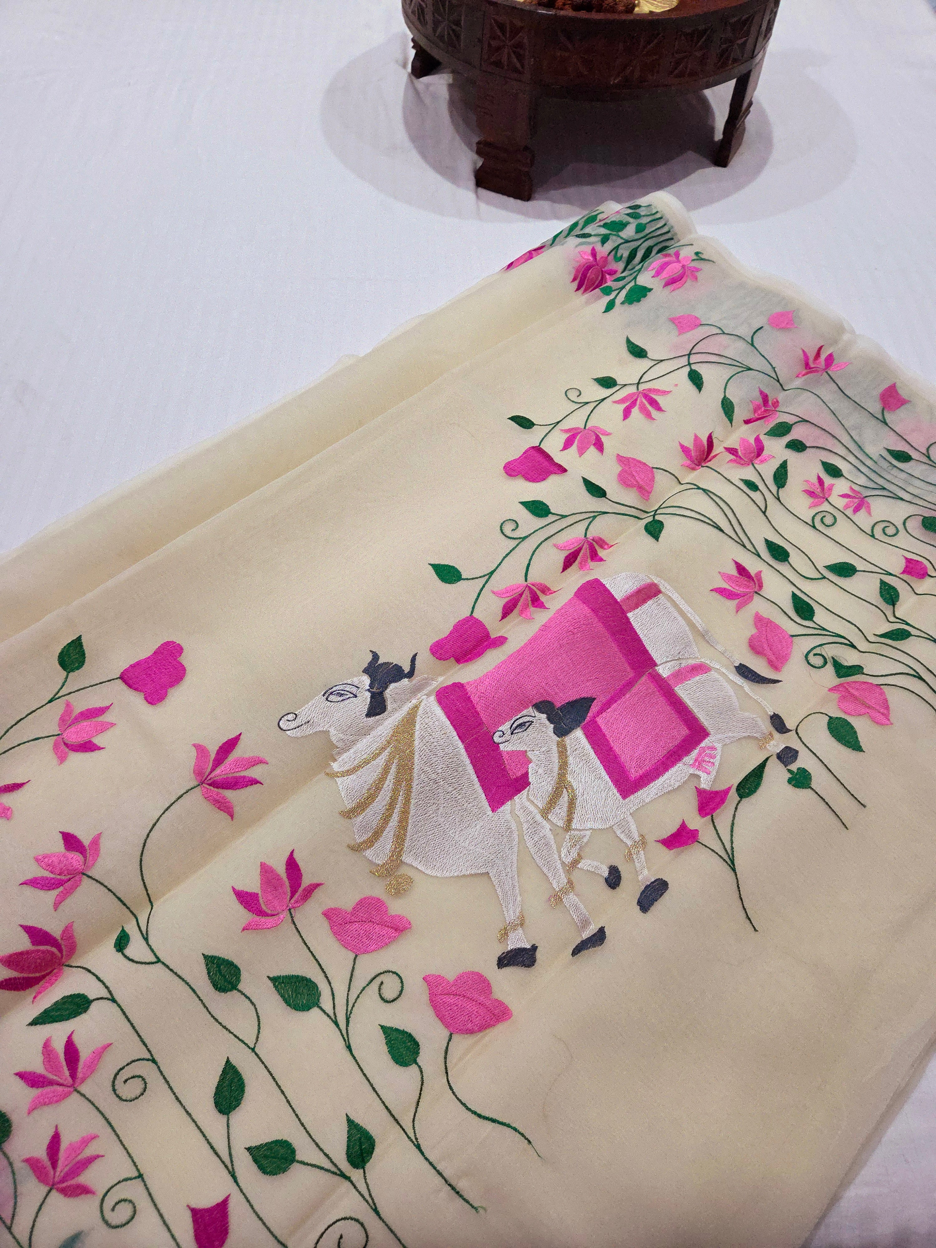 Banarasi Saree With Embroidery