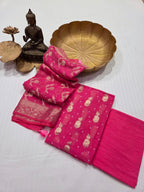 Hand Knotted Bandhani Pure Mulmul Suit Set