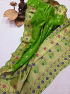 Handloom Banarasi Crape Silk Saree