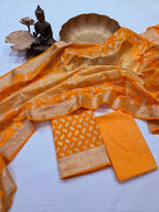 Banarasi Bhandej Dupatta Suit