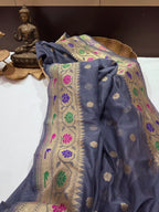 Handloom Banarasi Crepe Silk Saree