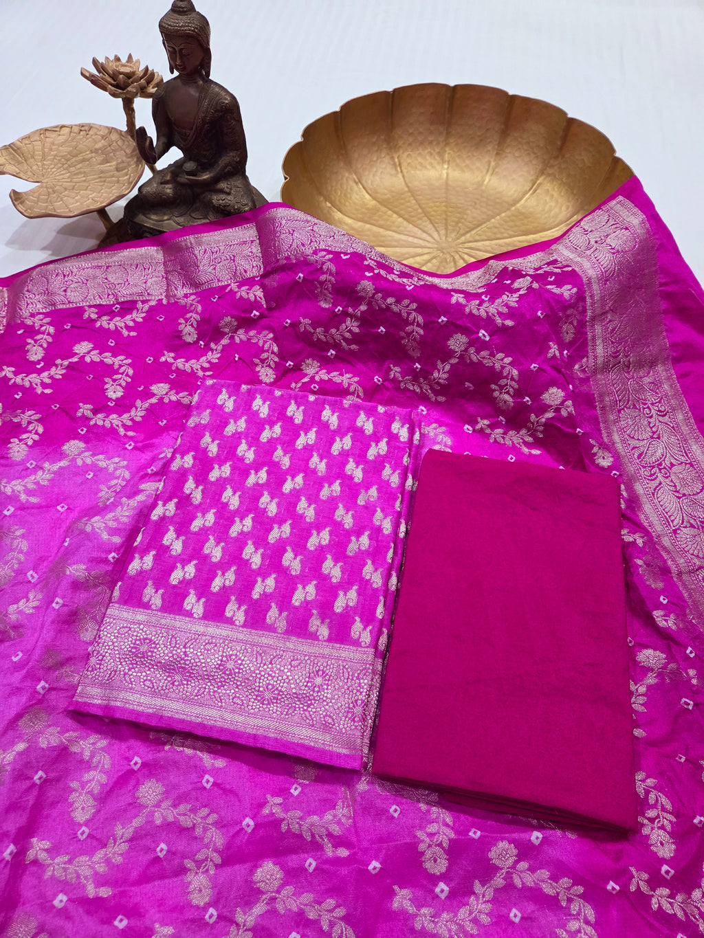 Banarasi Bhandej Dupatta Suit