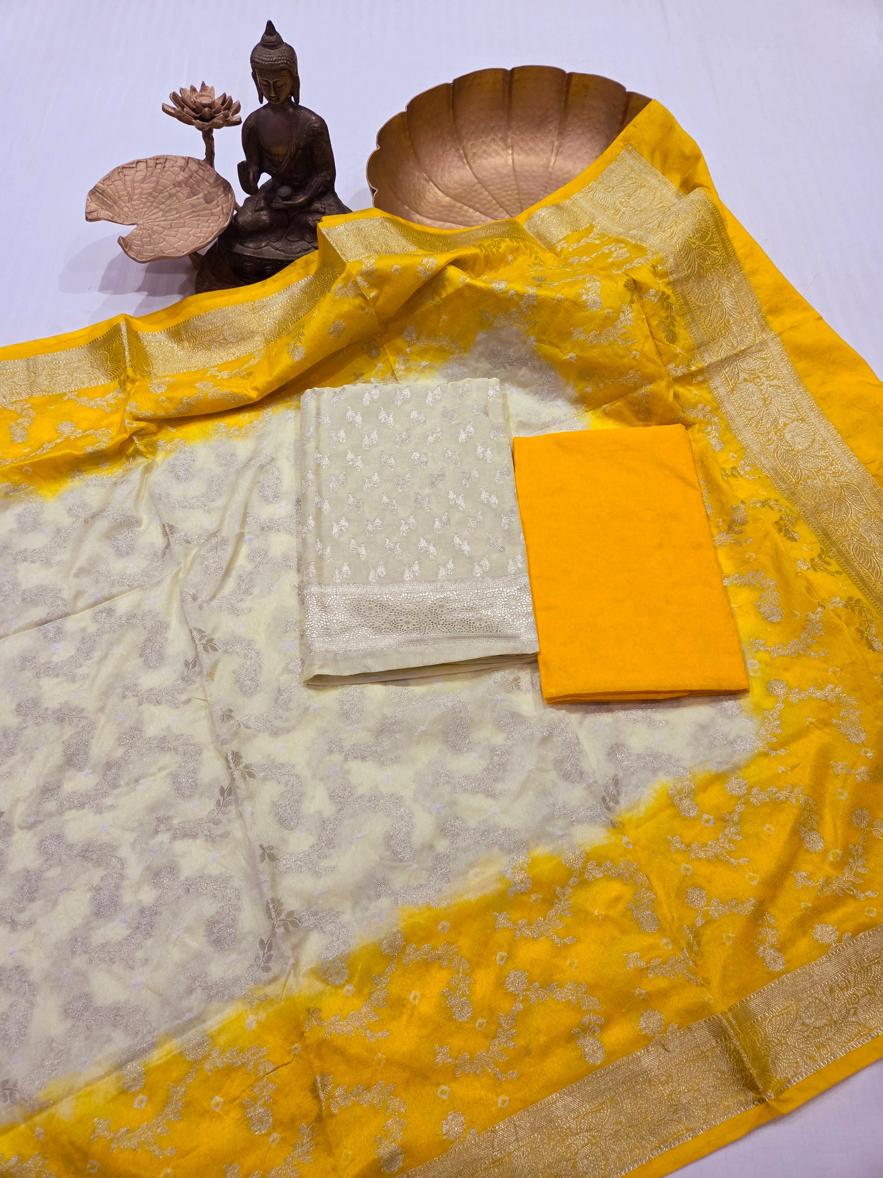 Banarasi Bhandej Dupatta Suit