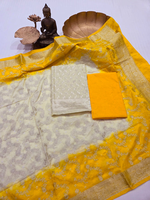 Banarasi Bhandej Dupatta Suit