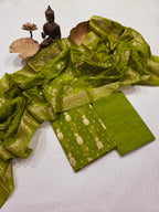 Hand Knotted Bandhani Pure Mulmul Suit Set
