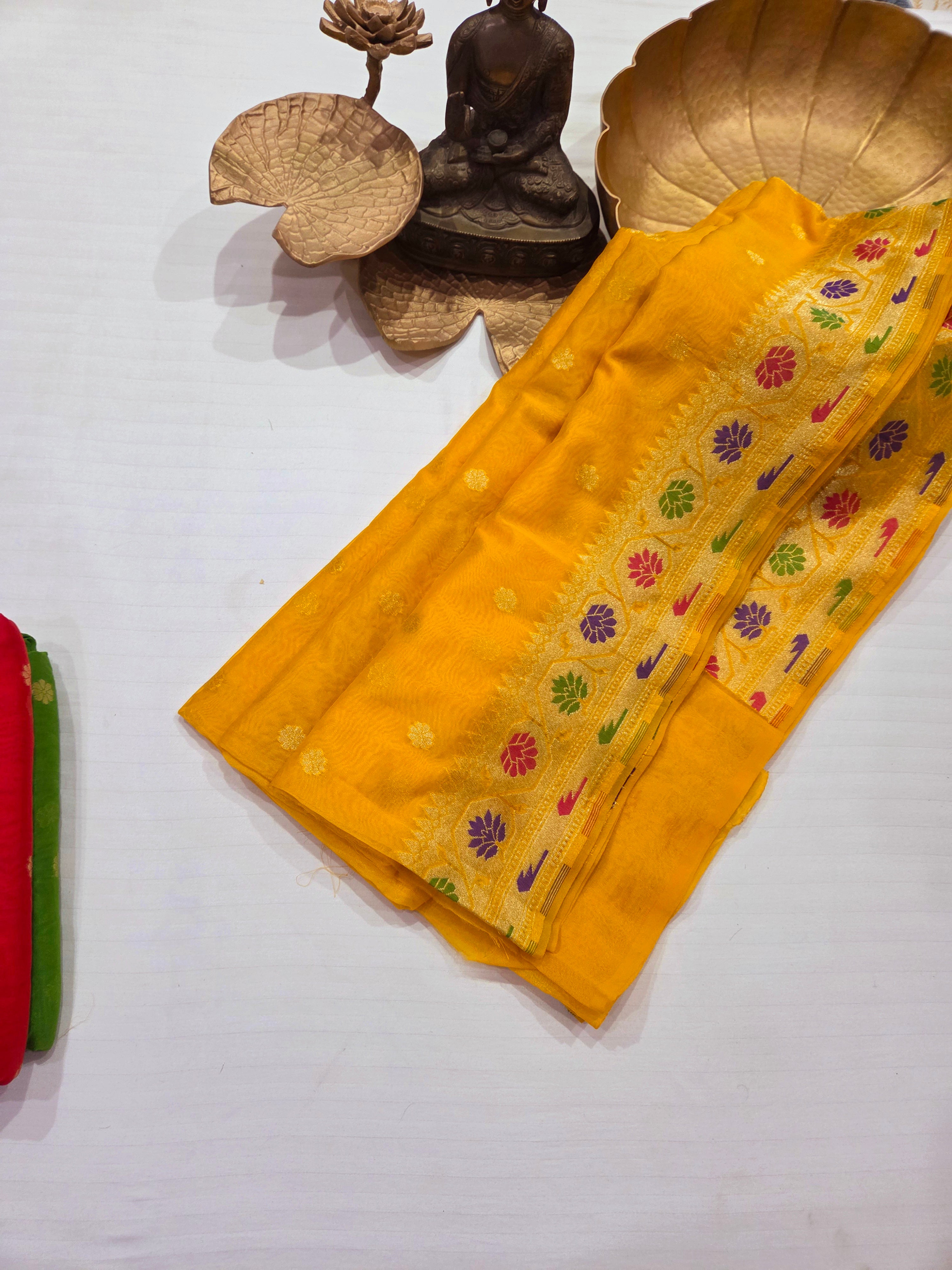 Handloom Banarasi Crape Silk Saree